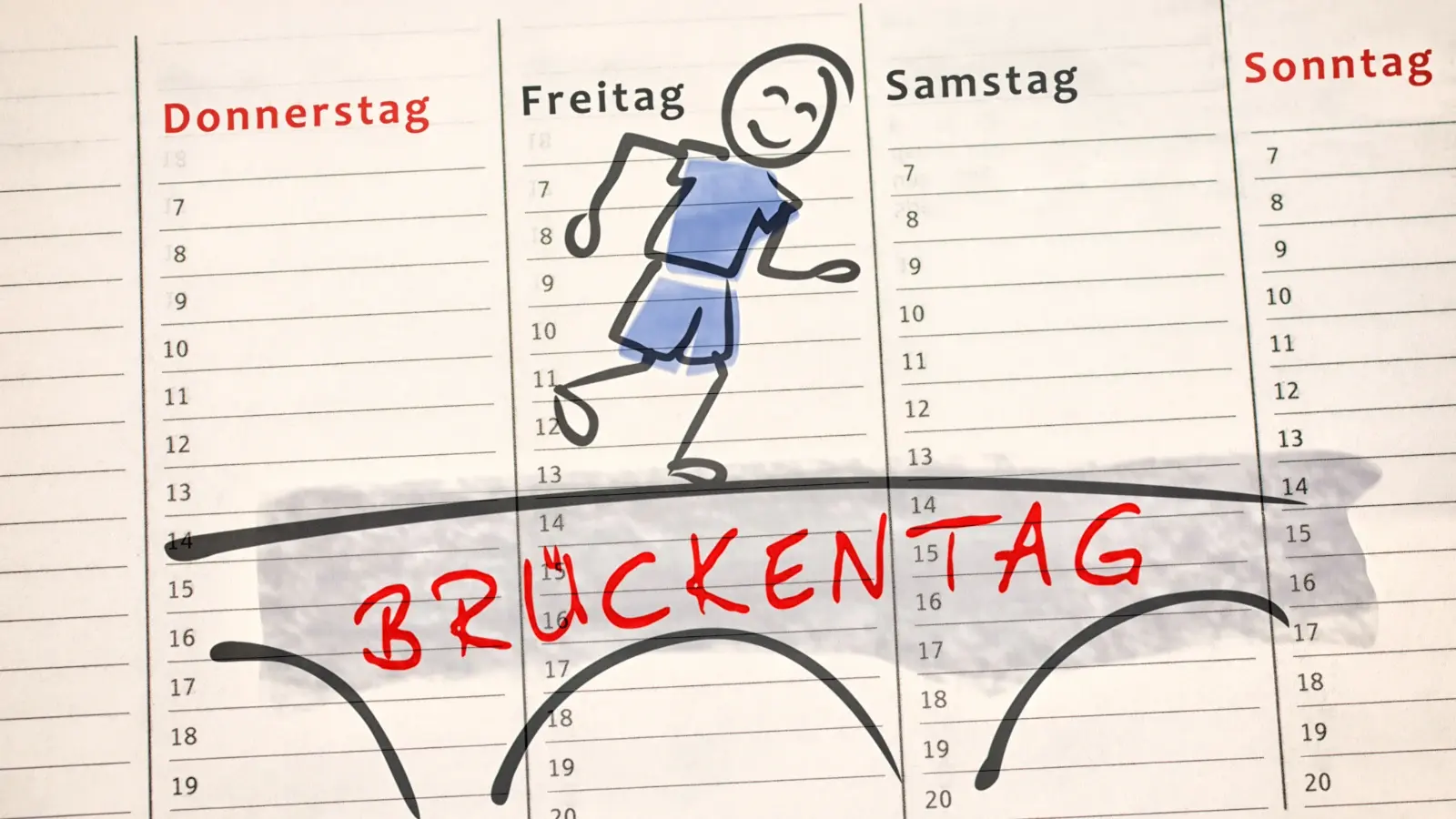 Kalender mit Eintrag 