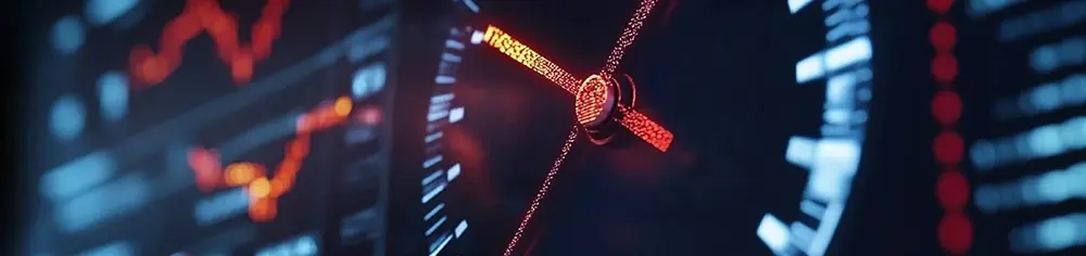 analoge leuchtende Uhr