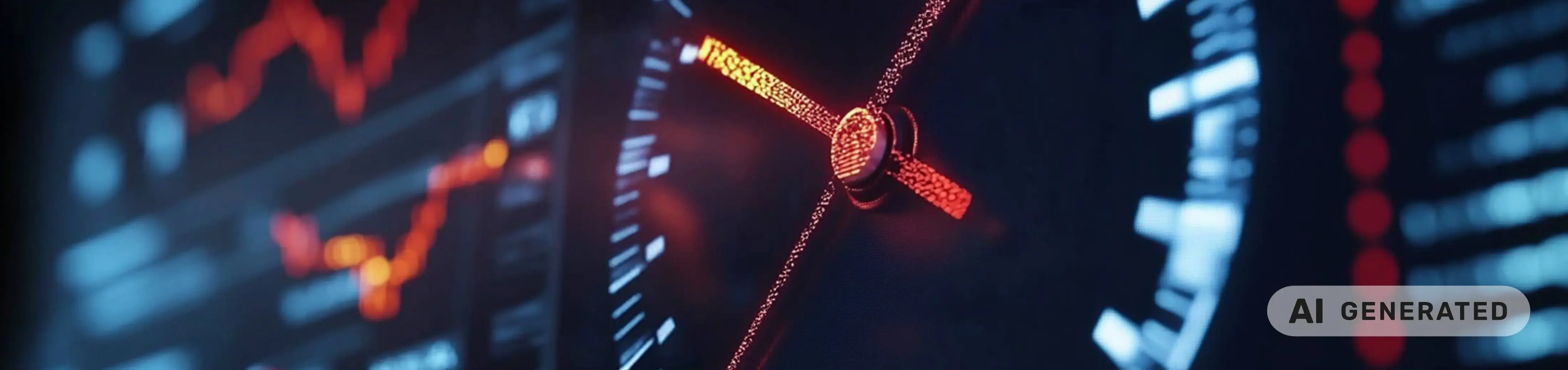 analoge leuchtende Uhr - KI generiert